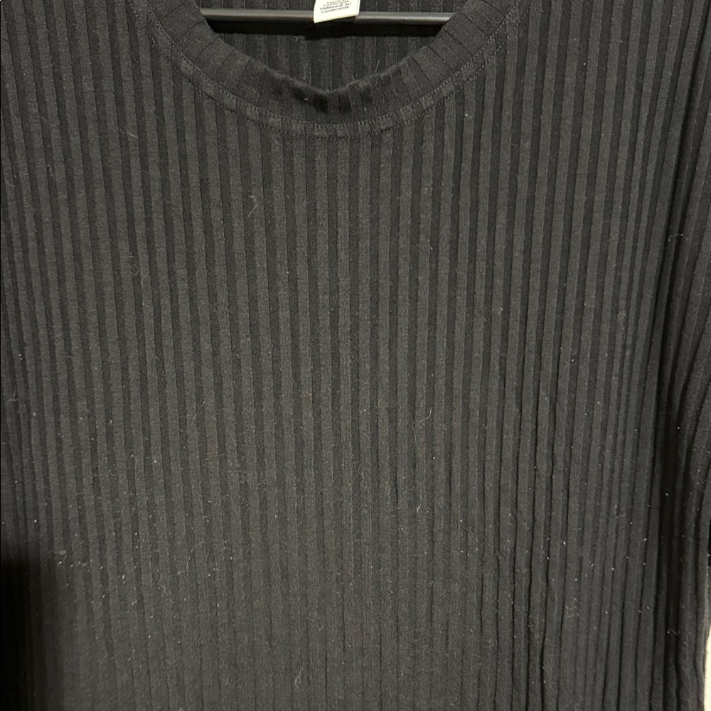 H&M Black Ribbed Top - Picture 2 of 3